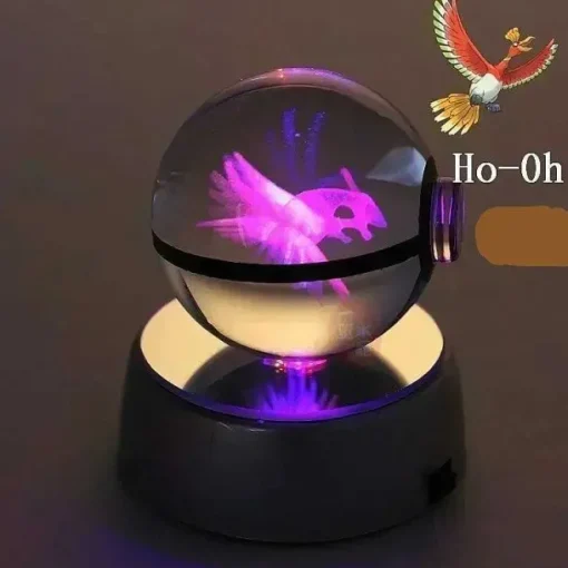 Pkm.store Sonstiges Merchandise-Kristall Pokeball Mit 3D Effekt Realxo Mewtu Pikachu Uvm.