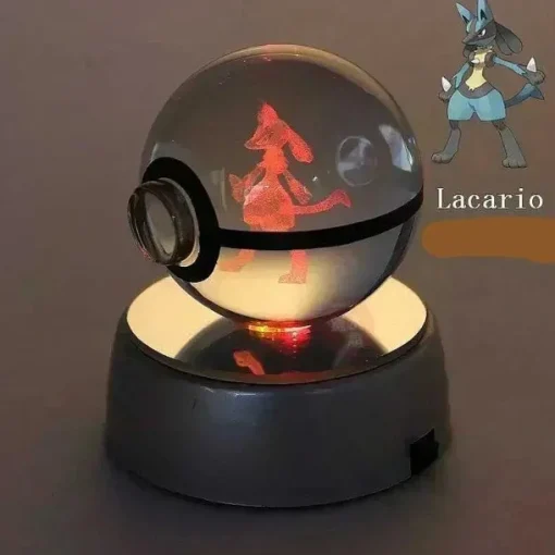 Pkm.store Sonstiges Merchandise-Kristall Pokeball Mit 3D Effekt Realxo Mewtu Pikachu Uvm.