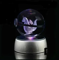 Pkm.store Sonstiges Merchandise-Kristall Pokeball Mit 3D Effekt Realxo Mewtu Pikachu Uvm.