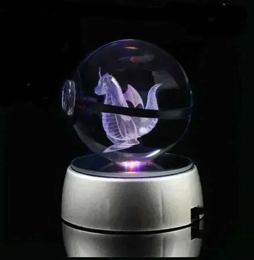 Pkm.store Sonstiges Merchandise-Kristall Pokeball Mit 3D Effekt Realxo Mewtu Pikachu Uvm.