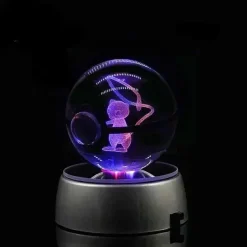 Pkm.store Sonstiges Merchandise-Kristall Pokeball Mit 3D Effekt Realxo Mewtu Pikachu Uvm.