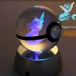 Pkm.store Sonstiges Merchandise-Kristall Pokeball Mit 3D Effekt Realxo Mewtu Pikachu Uvm.
