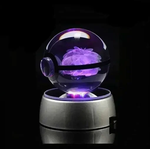 Pkm.store Sonstiges Merchandise-Kristall Pokeball Mit 3D Effekt Realxo Mewtu Pikachu Uvm.