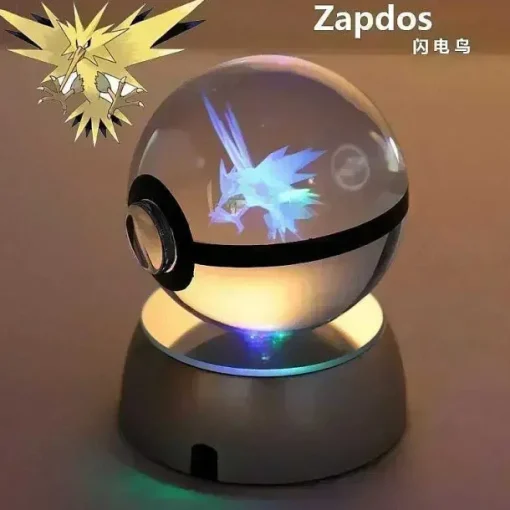 Pkm.store Sonstiges Merchandise-Kristall Pokeball Mit 3D Effekt Realxo Mewtu Pikachu Uvm.