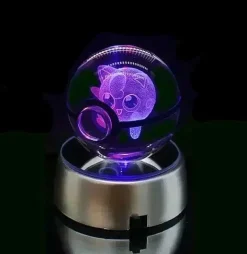 Pkm.store Sonstiges Merchandise-Kristall Pokeball Mit 3D Effekt Realxo Mewtu Pikachu Uvm.