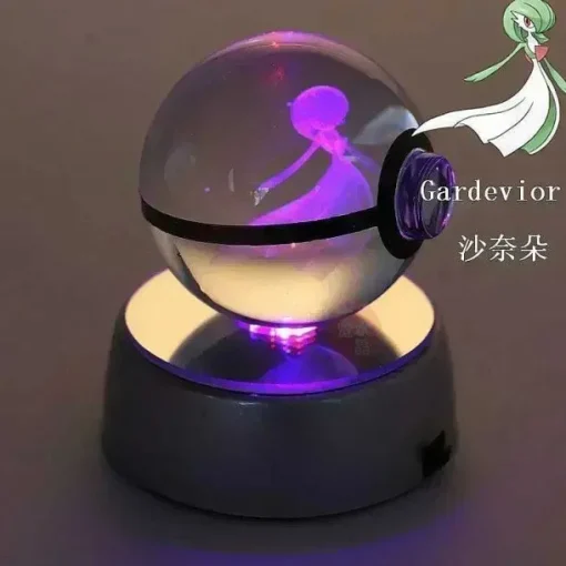 Pkm.store Sonstiges Merchandise-Kristall Pokeball Mit 3D Effekt Realxo Mewtu Pikachu Uvm.