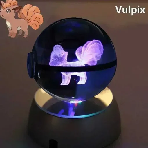 Pkm.store Sonstiges Merchandise-Kristall Pokeball Mit 3D Effekt Realxo Mewtu Pikachu Uvm.