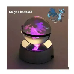 Pkm.store Sonstiges Merchandise-Kristall Pokeball Mit 3D Effekt Realxo Mewtu Pikachu Uvm.