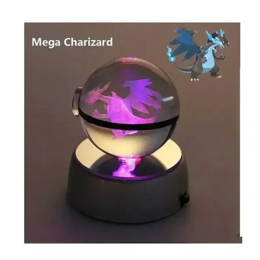 Pkm.store Sonstiges Merchandise-Kristall Pokeball Mit 3D Effekt Realxo Mewtu Pikachu Uvm.