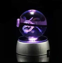Pkm.store Sonstiges Merchandise-Kristall Pokeball Mit 3D Effekt Realxo Mewtu Pikachu Uvm.