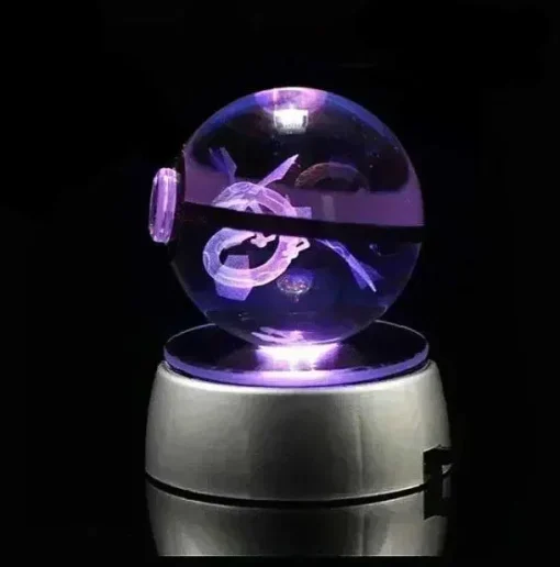 Pkm.store Sonstiges Merchandise-Kristall Pokeball Mit 3D Effekt Realxo Mewtu Pikachu Uvm.