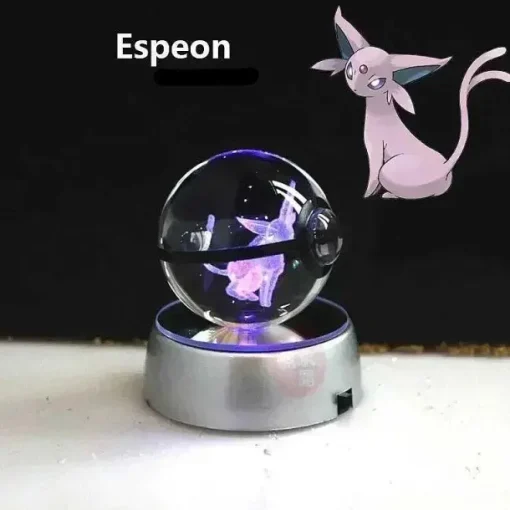 Pkm.store Sonstiges Merchandise-Kristall Pokeball Mit 3D Effekt Realxo Mewtu Pikachu Uvm.