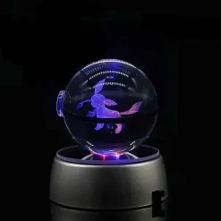 Pkm.store Sonstiges Merchandise-Kristall Pokeball Mit 3D Effekt Realxo Mewtu Pikachu Uvm.