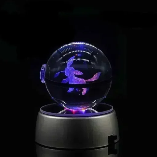 Pkm.store Sonstiges Merchandise-Kristall Pokeball Mit 3D Effekt Realxo Mewtu Pikachu Uvm.