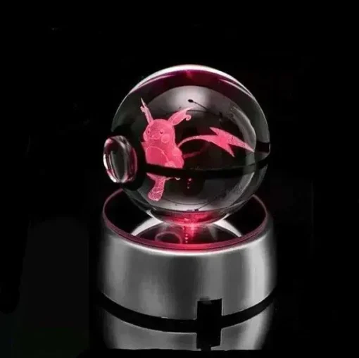 Pkm.store Sonstiges Merchandise-Kristall Pokeball Mit 3D Effekt Realxo Mewtu Pikachu Uvm.
