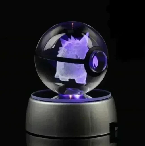 Pkm.store Sonstiges Merchandise-Kristall Pokeball Mit 3D Effekt Realxo Mewtu Pikachu Uvm.