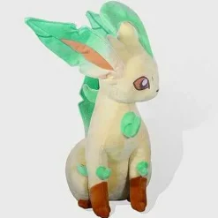 Pkm.store Pokemon Kuscheltiere-Leafeon Folipurba Pokemon Kuscheltier Kuschelig, Ca. 32Cm