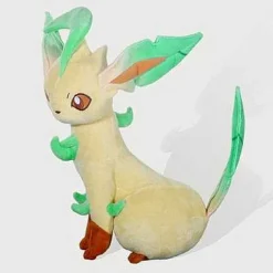 Pkm.store Pokemon Kuscheltiere-Leafeon Folipurba Pokemon Kuscheltier Kuschelig, Ca. 32Cm