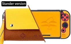Pkm.store Sonstiges Merchandise-Leder Schutztasche Pokemon Pikachu Design Fur Switch Konsolen