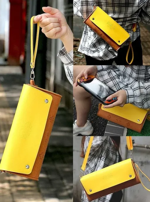 Pkm.store Sonstiges Merchandise-Leder Schutztasche Pokemon Pikachu Design Fur Switch Konsolen