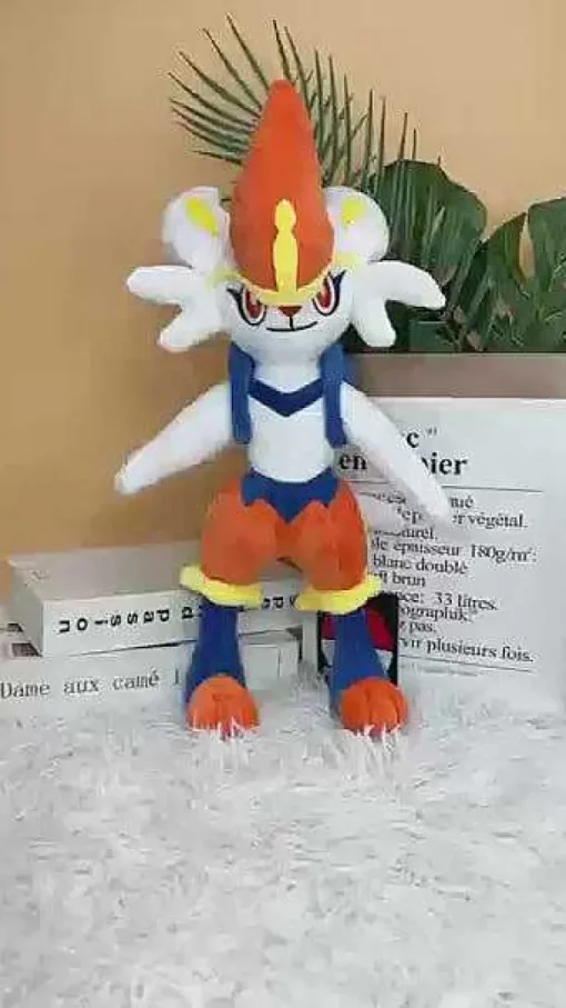 Pkm.store Pokemon Kuscheltiere-Liberlo Cinderace Pokemon Pluschtier (Ca. 40Cm)