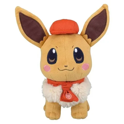 Pkm.store Pokemon Kuscheltiere-Liebliches Evoli Eevee Plusch Pokemon (Ca.25Cm)