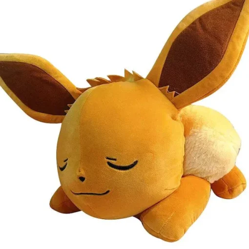 Pkm.store Pokemon Kuscheltiere-Liebliches Schlafendes Evoli Pluschtier (Ca. 50Cm)