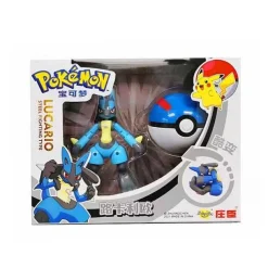 Pkm.store Pokemon Spielzeug-Lucario Spielzeug Figur Mit Pokeball