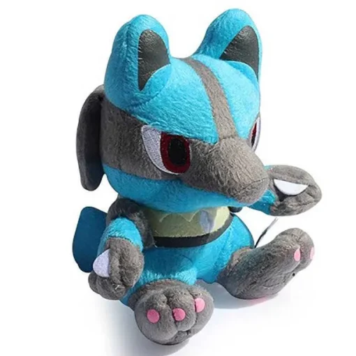 Pkm.store Pokemon Kuscheltiere-Lucario Stoff Pokemon (Ca. 18Cm)