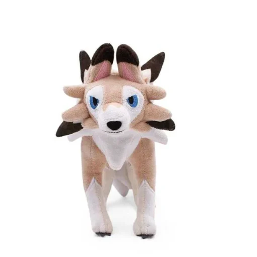 Pkm.store Pokemon Kuscheltiere-Lycanroc Wolwerock Plusch Pokemon (Ca. 25Cm) Kuscheltier