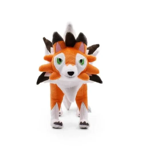 Pkm.store Pokemon Kuscheltiere-Lycanroc Wolwerock Plusch Pokemon (Ca. 25Cm) Kuscheltier