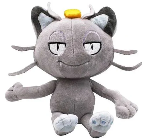 Pkm.store Pokemon Kuscheltiere-Mauzi / Meowth Pluschtier Pokemon (Ca. 18Cm)
