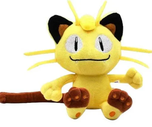 Pkm.store Pokemon Kuscheltiere-Mauzi / Meowth Pluschtier Pokemon (Ca. 18Cm)