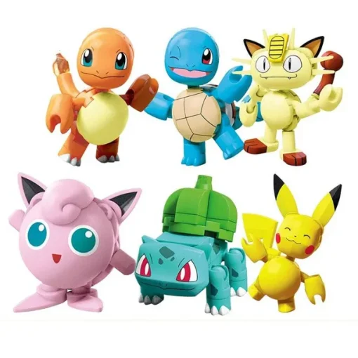Pkm.store Pokemon Bausteine-Mega Bloks Pokemon Series Pikachu Glumanda Schiggy Und Mehr