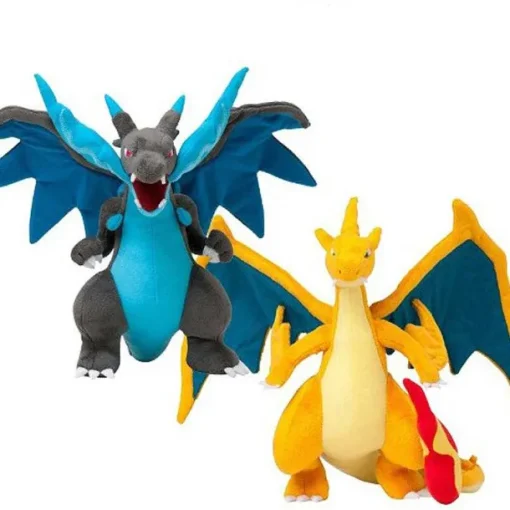 Pkm.store Pokemon Kuscheltiere-Mega Charizard / Glurak Pluschtier Pokemon 2Er Set (Ca. 20Cm)