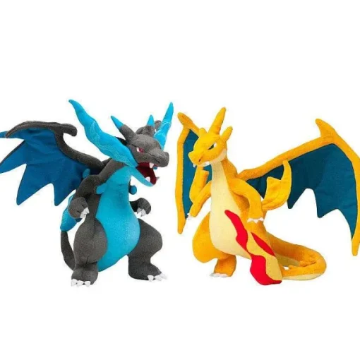 Pkm.store Pokemon Kuscheltiere-Mega Charizard / Glurak Pluschtier Pokemon 2Er Set (Ca. 20Cm)