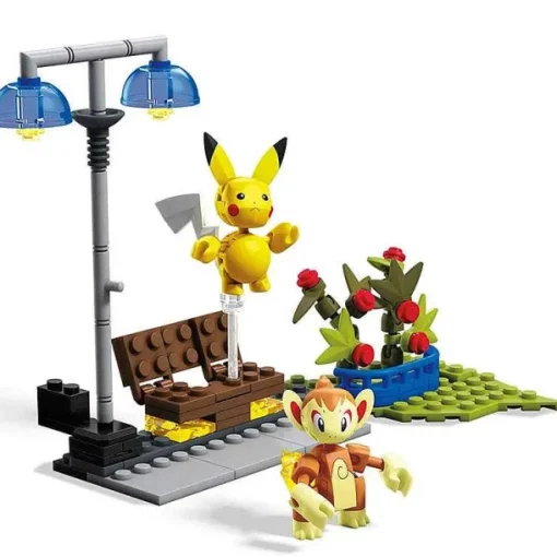Pkm.store Pokemon Bausteine-Mega Construx Classic Pokemon Chimchar / Panflam - Pikachu Bausteine Set