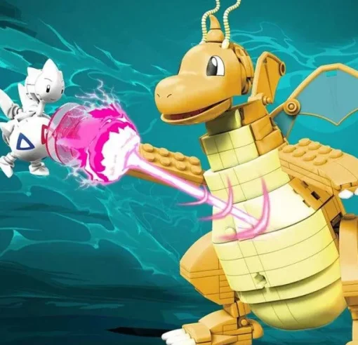 Pkm.store Pokemon Bausteine-Mega Dragonite Dragoran Baustein Set Pokemon Figur Spielzeug