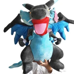 Pkm.store Xxl Pokemon-Mega Glurak / Charizard X Y Plusch Pokemon Kuscheltier (50Cm)