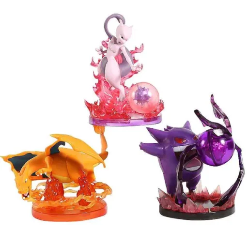 Pkm.store Pokemon Figuren-Mewtu, Gengar, Glurak / Charizard Pokemon Sammel Figuren