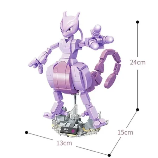Pkm.store Pokemon Bausteine-Mewtwo (Mewtu) Baustein Set