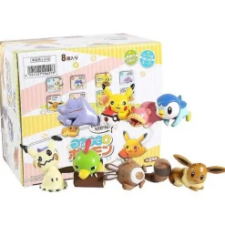 Pkm.store Pokemon Figuren-Mimikyu Eevee Ditto Slowbro Sentret Piplup Natu 8Er Set Pokemon Figuren