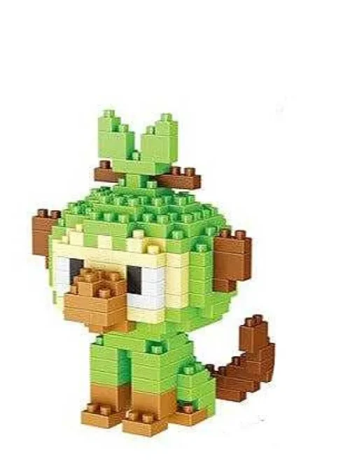 Pkm.store Pokemon Bausteine-Mini Pokemon Baustein Figuren: Groudon Kyogre Rayquaza Sobble Scorbunny Grookey Chaneira Uvm.