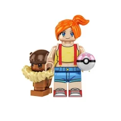 Pkm.store Pokemon Bausteine-Mini Trainer Figuren Mit Pokemon