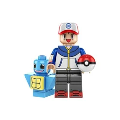 Pkm.store Pokemon Bausteine-Mini Trainer Figuren Mit Pokemon
