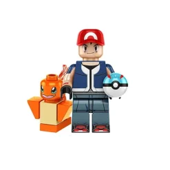 Pkm.store Pokemon Bausteine-Mini Trainer Figuren Mit Pokemon