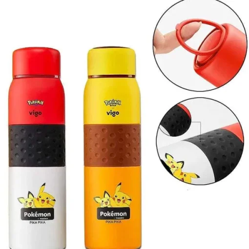 Pkm.store Sonstiges Merchandise-500Ml Pokemon Pikachu Wasser Flasche Fur Kinder Schule