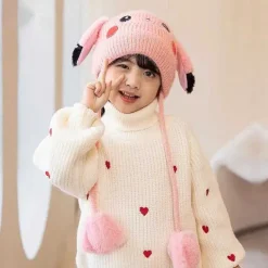 Pkm.store Pokemon Mützen & Caps-Niedliche Pokemon Winter Cosplay Mützen Fur Kinder