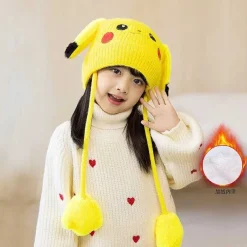 Pkm.store Pokemon Mützen & Caps-Niedliche Pokemon Winter Cosplay Mützen Fur Kinder