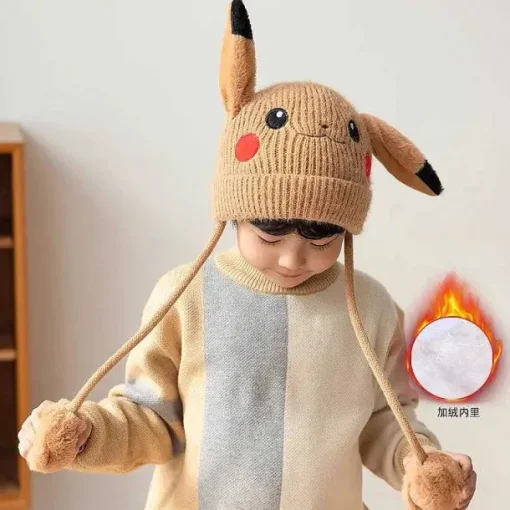 Pkm.store Pokemon Mützen & Caps-Niedliche Pokemon Winter Cosplay Mützen Fur Kinder